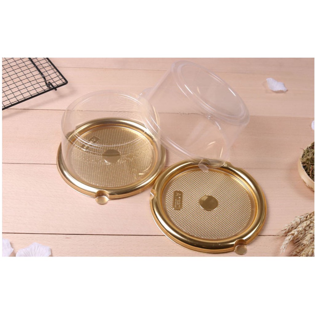100 cái hộp tròn đáy vàng A1680 cao 9cm hoặc 7.5cm dùng để đựng bánh