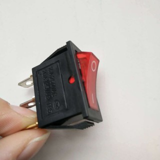 Công Tắc Bập Bênh 15A 250V KCD3-101N Đỏ Đen