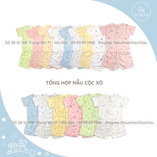 [Đủ Mẫu] Bộ Quần Áo Cộc Xô Nous (16 mẫu) ( Size từ 3-6 Tháng Đến 18-24 Tháng)