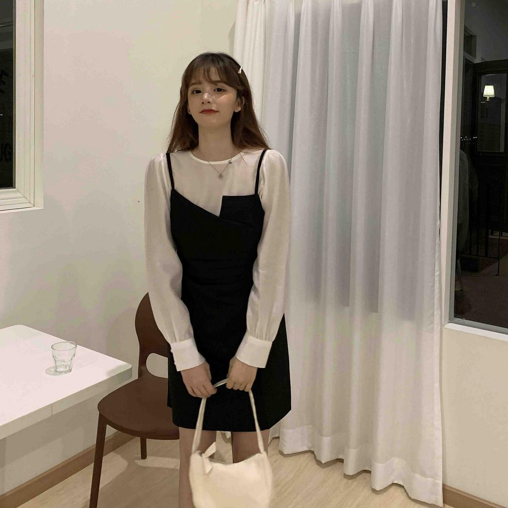 Xiaozhainv Bộ áo kiểu và váy thời trang phong cách Hàn Quốc dành cho nữ | BigBuy360 - bigbuy360.vn