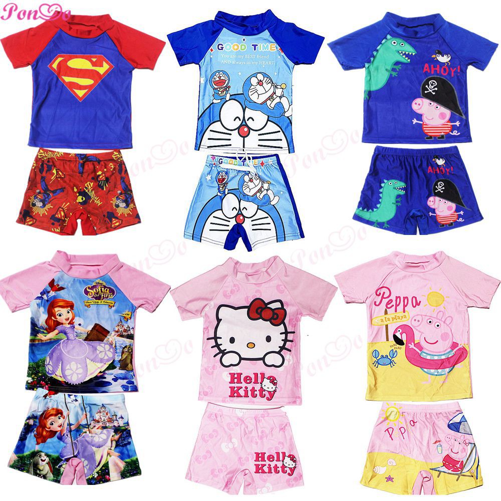 DORAEMON Set Đồ Bơi 2 Mảnh Xinh Xắn Dành Cho Bé