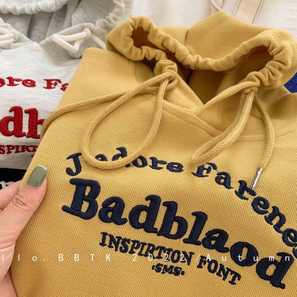 Hàng Mới Về Áo Hoodie Nỉ Thêu Chữ Phong Cách Nhật Bản Thời Trang Mùa Thu Mới 2022 Dành Cho Bé Trai Gái