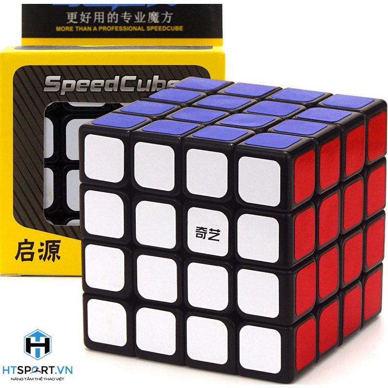 RuBik 4x4, Rubik 4 Tầng QiYi Cube Warrior Khối Lập Phương Viền Đen, Đồ Chơi Phát Triễn Trí Tuệ