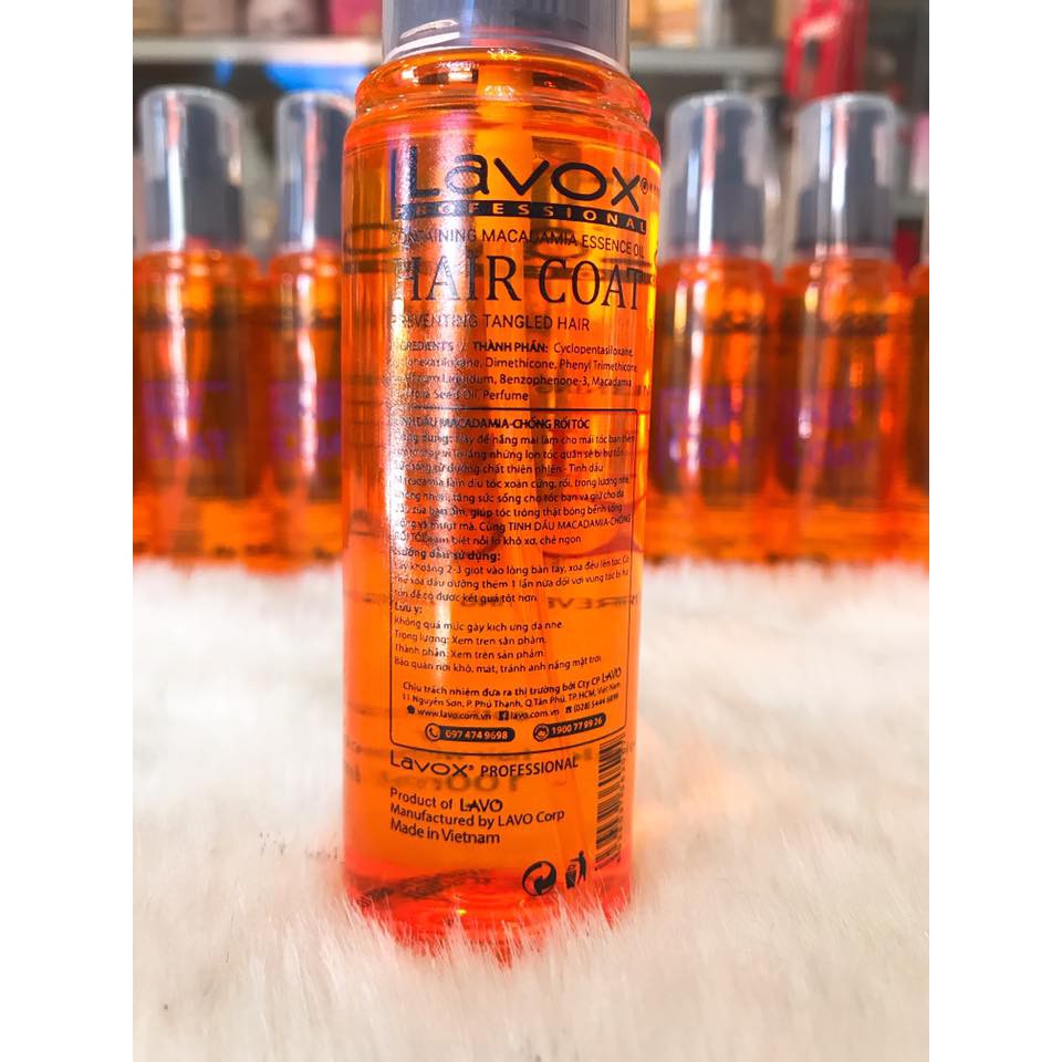 (80ml) DẦU BÓNG DƯỠNG TÓC LAVOX TINH DẦU MACADAMIA - CHỐNG RỐI TÓC | BigBuy360 - bigbuy360.vn