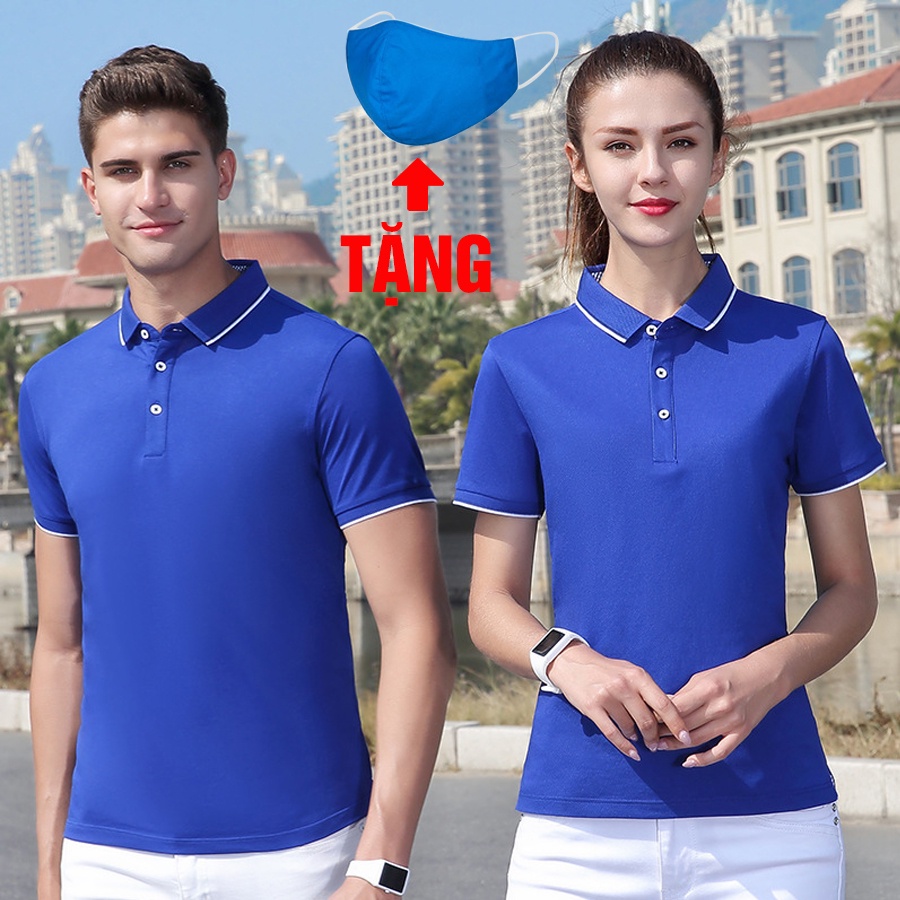 Áo thun polo nam nữ 65k (tặng kèm khẩu trang) | BigBuy360 - bigbuy360.vn
