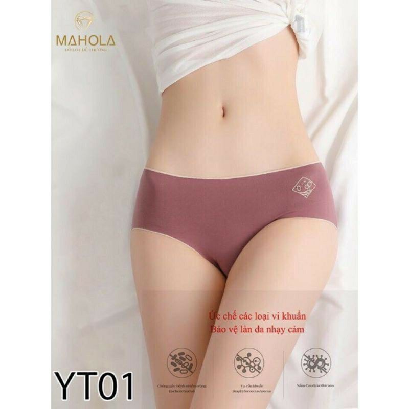 Quần lót cotton cao cấp 02, quần chip kháng khuẩn thấm hút mồ hôi, quần chip cạp trung không đường viền | BigBuy360 - bigbuy360.vn