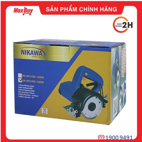 Máy Cắt Gạch Đá Đa Năng Nikawa NK-MC1400 thương hiệu Nhật, bảo hành chính hãng.