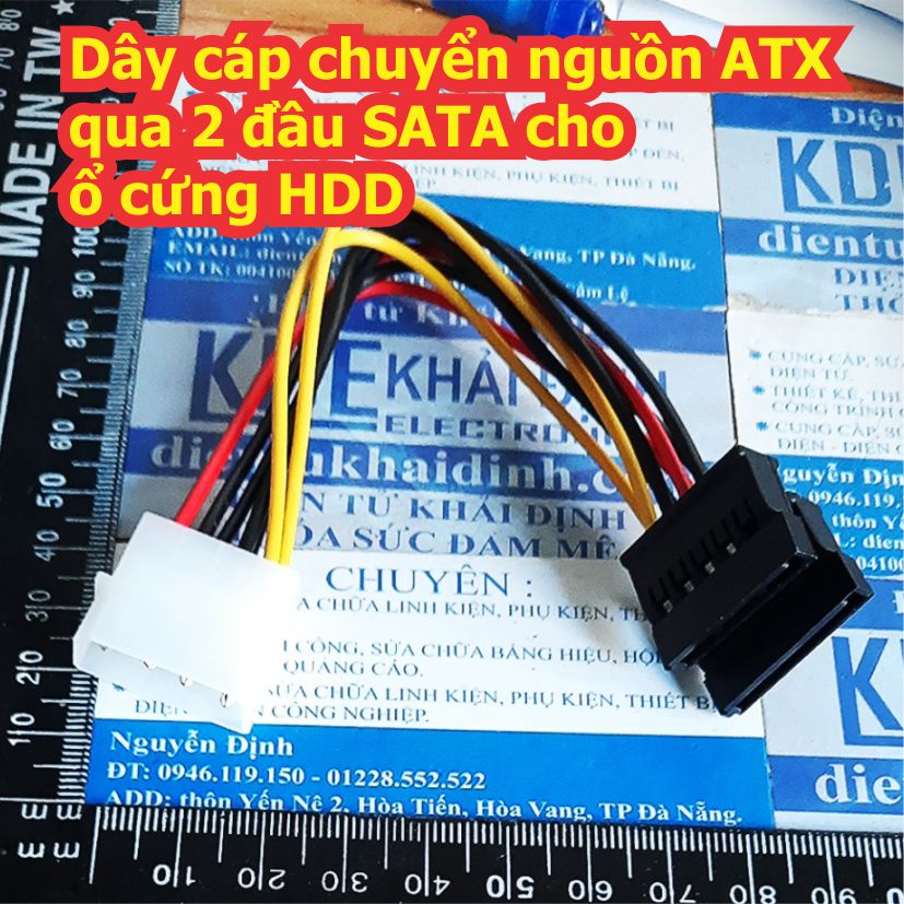 Dây cáp chuyển nguồn ATX qua đầu SATA cho ổ cứng HDD kde8232