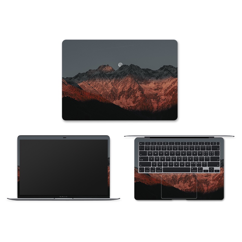 Starry sky, mountain and river landscape laptop skin stickers, computer appearance decoration decals, suitable for 11-17inch Acer, ASUS, Dell hp, Huawei macbook and other laptop decorations