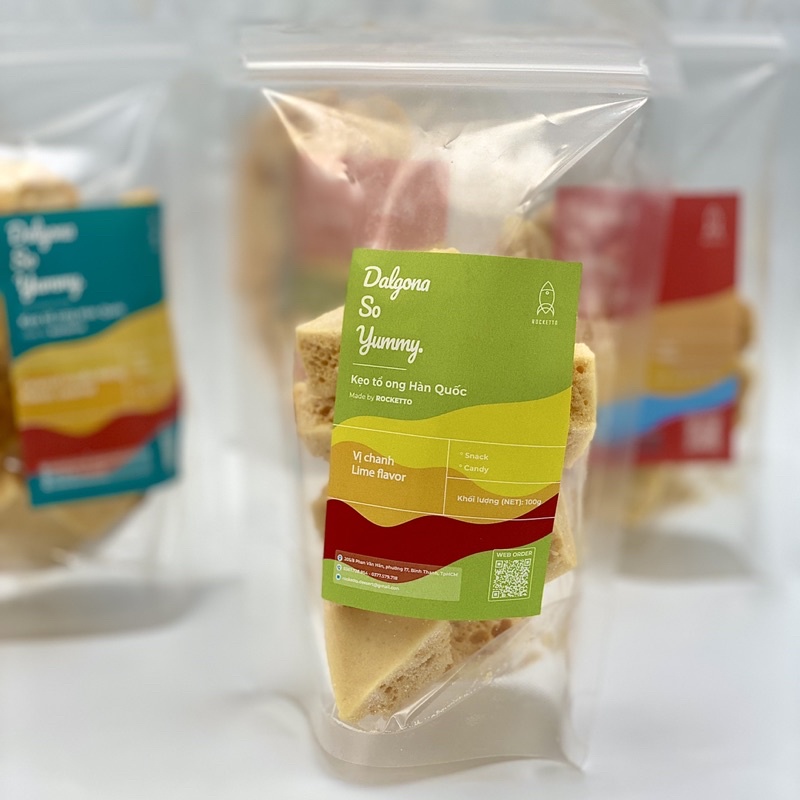 SQUID GAME DALGONA - kẹo tổ ong Hàn Quốc vị phô mai 100g