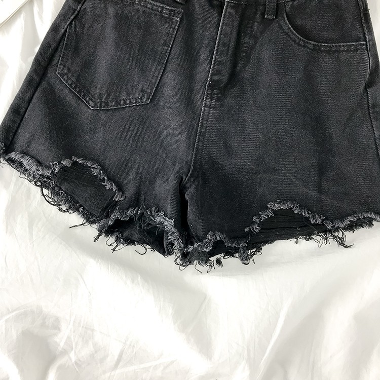 LEEVA - Quần short nữ lưng cao phối túi S020