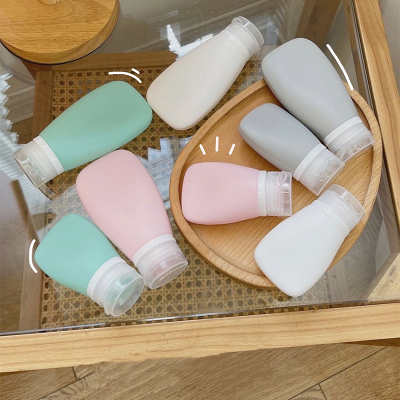 Chai Chiết Mỹ Phẩm Bằng Silicon Trong Suốt Tiện Dụng Khi Đi Du Lịch