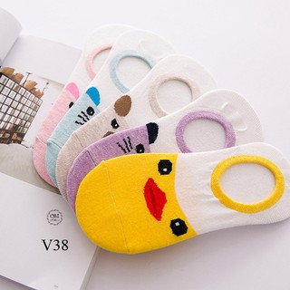 Vớ nửa chân hình ảnh hoạt hình CARTOON dễ thương cho bạn nữ - V38 - Obi store