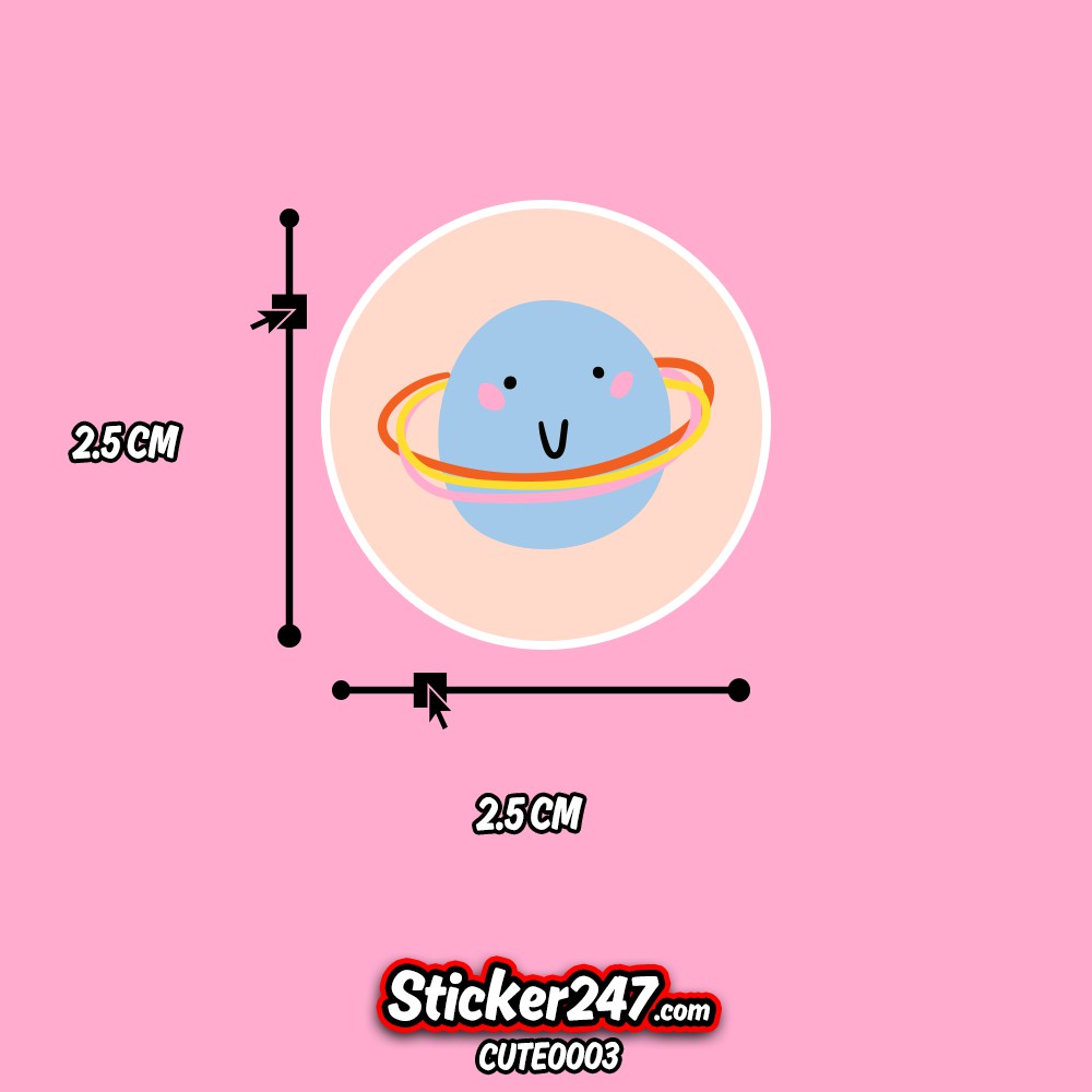 99 Sticker dễ thương cho Sổ tay, nhật ký, planner dễ thương, cán màng bền màu, chống nước | Sticker 247