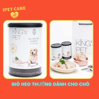 Giò Heo Hầm Nước Dùng Siêu Dinh Dưỡng King’s Pet , Lon 380g Thức Ăn Cho Chó