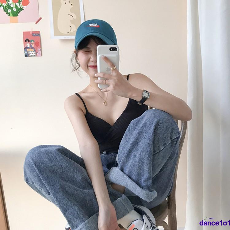 Áo hai dây dệt kim quyến rũ cho nữ