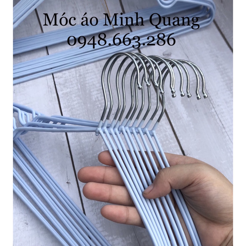 Combo 10 móc treo quần áo-mắc nhôm bọc nhựa - hàng cao cấp