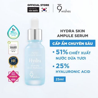 Tinh chất dưỡng ẩm 9wishes Hydra Skin Ampule Serum