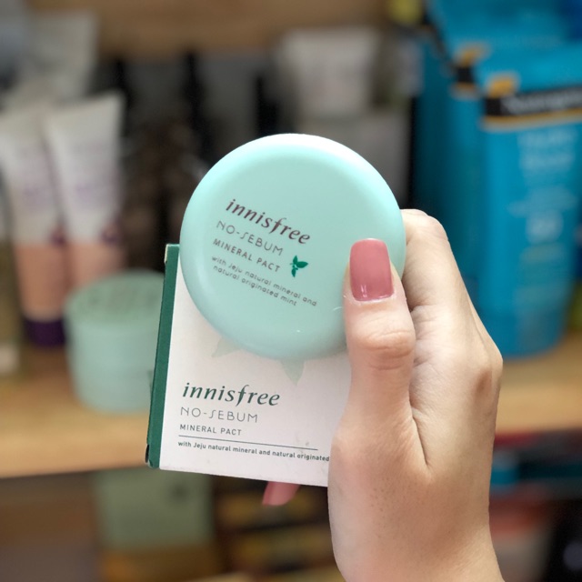 Phấn Phủ Dạng Nén Innisfree No – Sebum Mineral Pact -