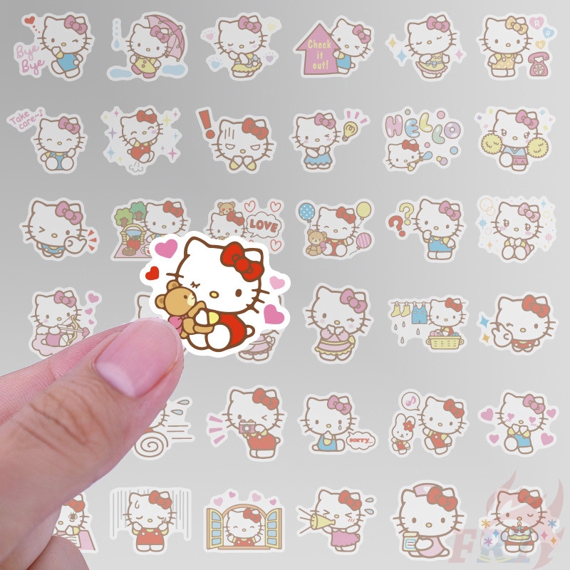 ❉ Hello Kitty Q-4 Sanrio Cartoon Stickers ❉ 40Pcs/Set DIY Decals Stickers for Album Diary Laptop Scrapbooks Skateboard