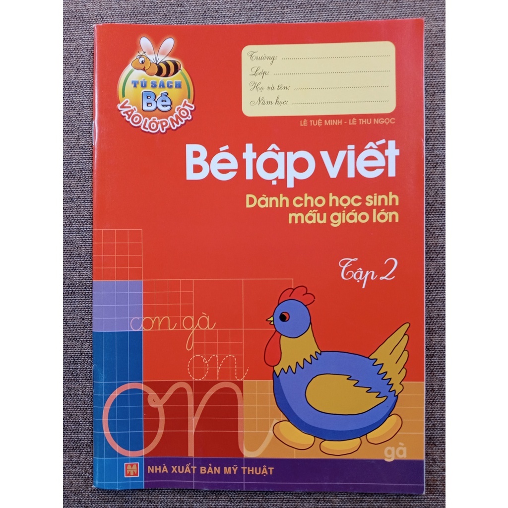 Sách - Bé Tập Viết - Dành Cho Học Sinh Mẫu Giáo Lớn