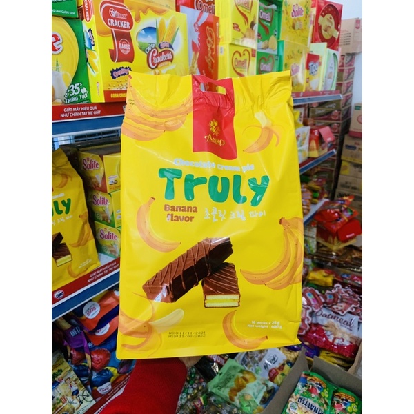 Bánh Mềm Phủ Socola Truly Anko Gói 400G