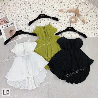 Áo hai dây dập ly pelum tiểu thư