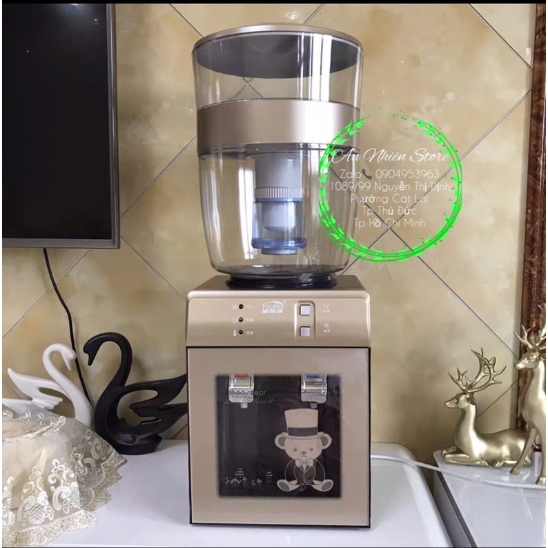 Máy nước nóng - lạnh mini để bàn kèm bình lọc nước
