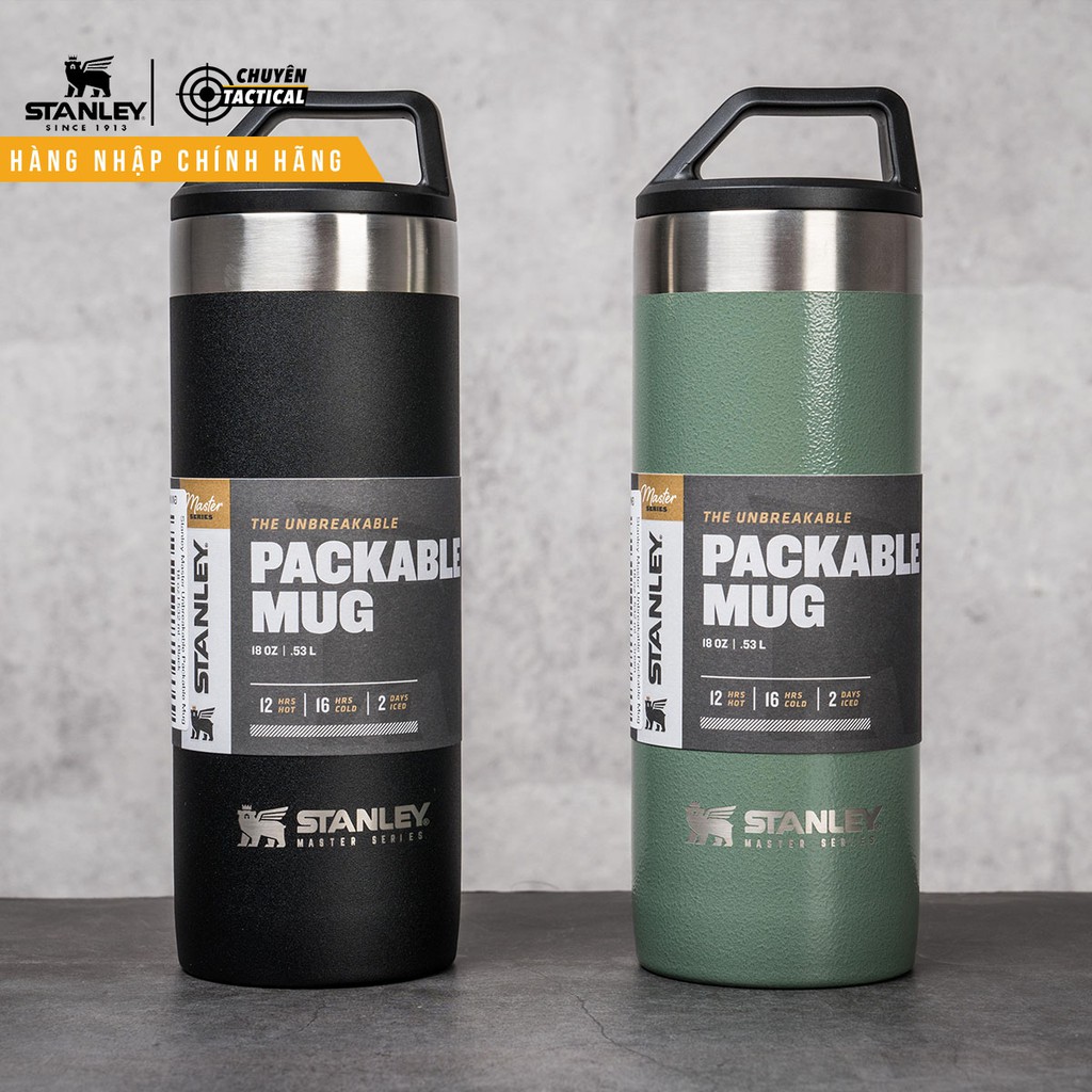 Bình giữ nhiệt Stanley Master Unbreakable Packable  Mug | 18 OZ - 532 ml - Hàng nhập chính hãng