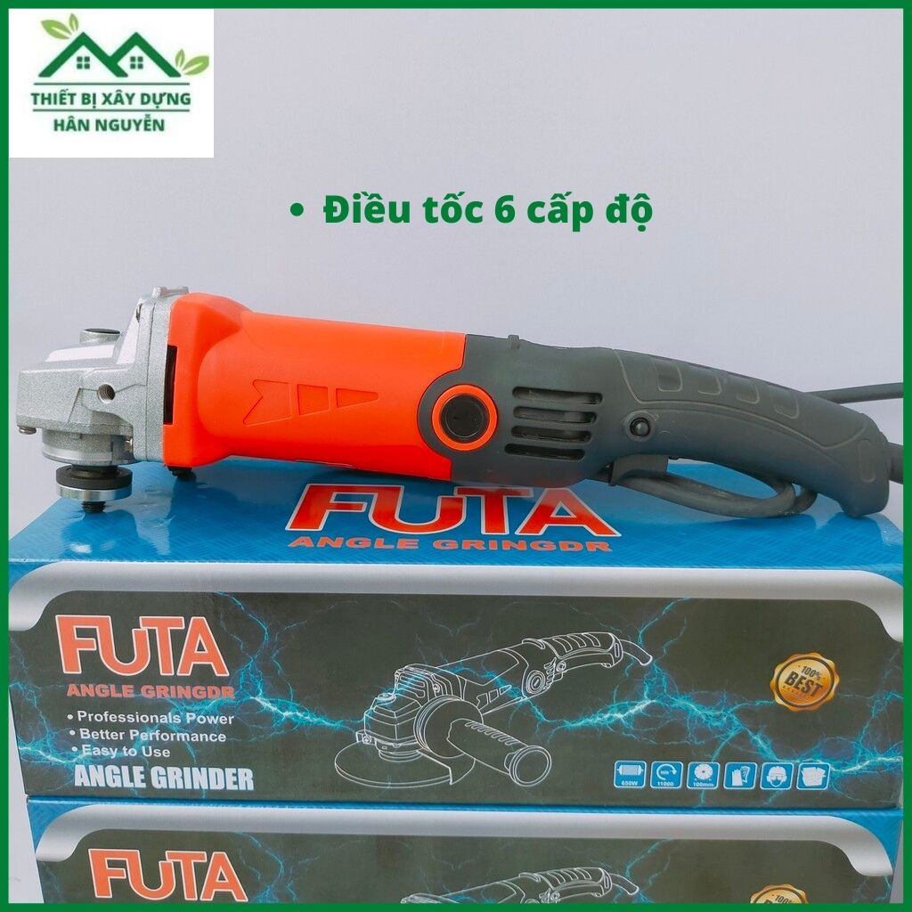 Máy cắt cầm tay Futa có chỉnh tốc độ công tắc bóp lưỡi 100mm,máy mài góc