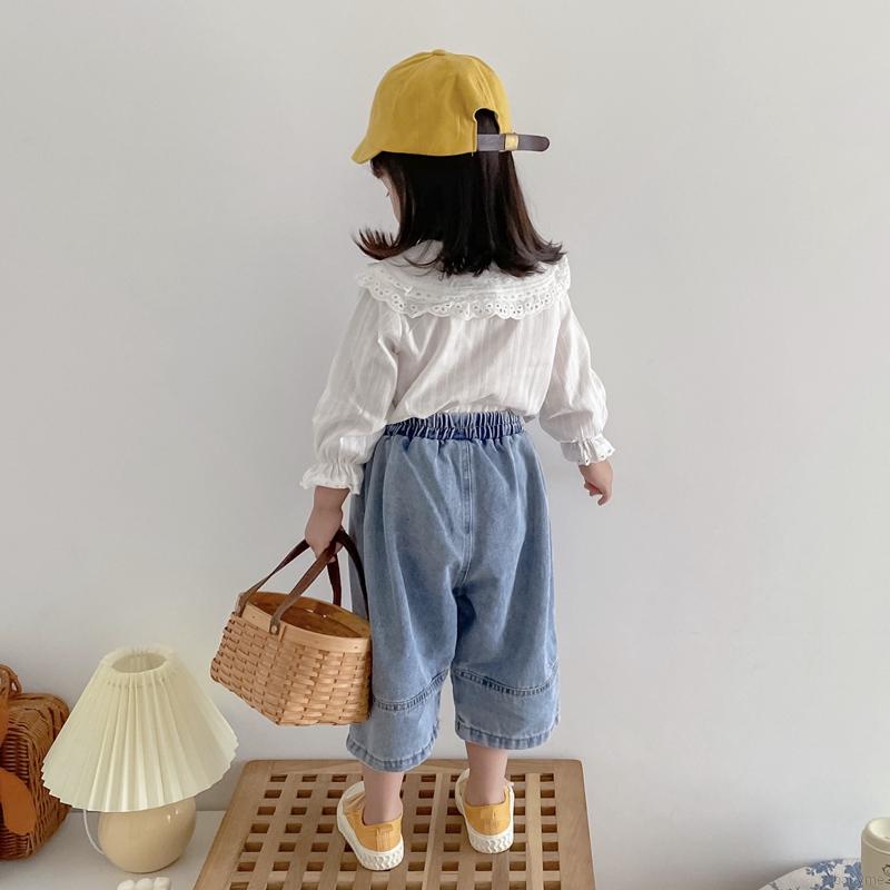 Áo Kiểu Tay Dài Chất Cotton Cho Bé
