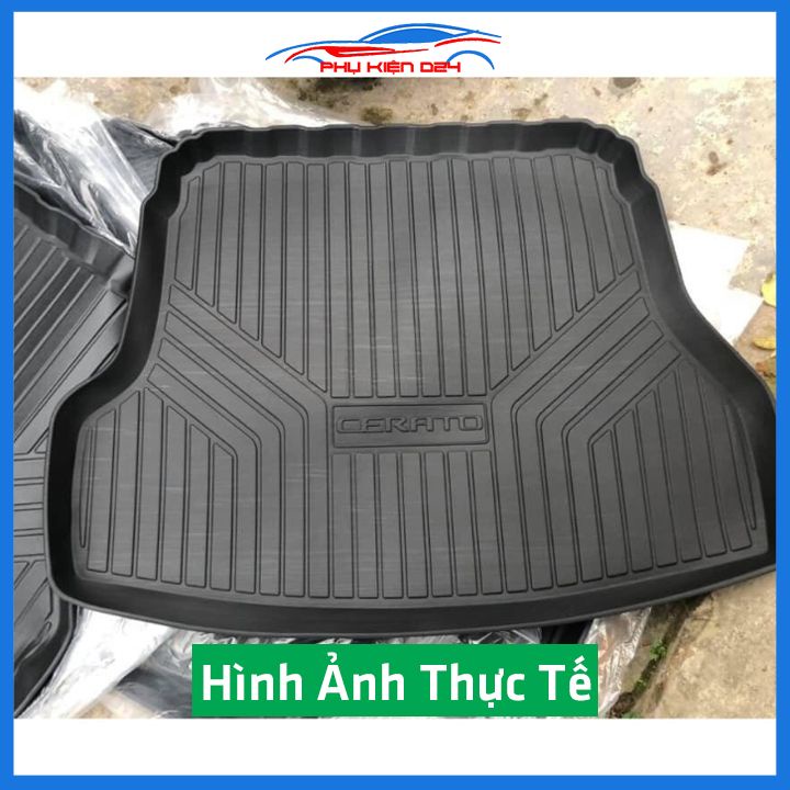 Thảm nhựa lót cốp Cerato 2019-2020-2021-2022 nhựa dẻo dày dặn đàn hồi tốt