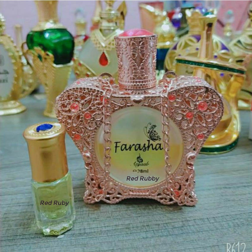 Tinh Dầu Nước Hoa Dubai Farasha Atyaab Nội Địa Chính Hãng Cao Cấp, Dầu thơm Dubai, Red Rubby