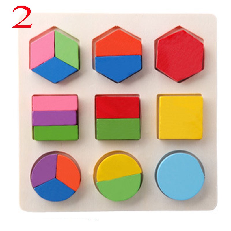 Set 3 Bảng hình học ba chiều, phương pháp giáo dục Montessori Đồ chơi giáo dục
