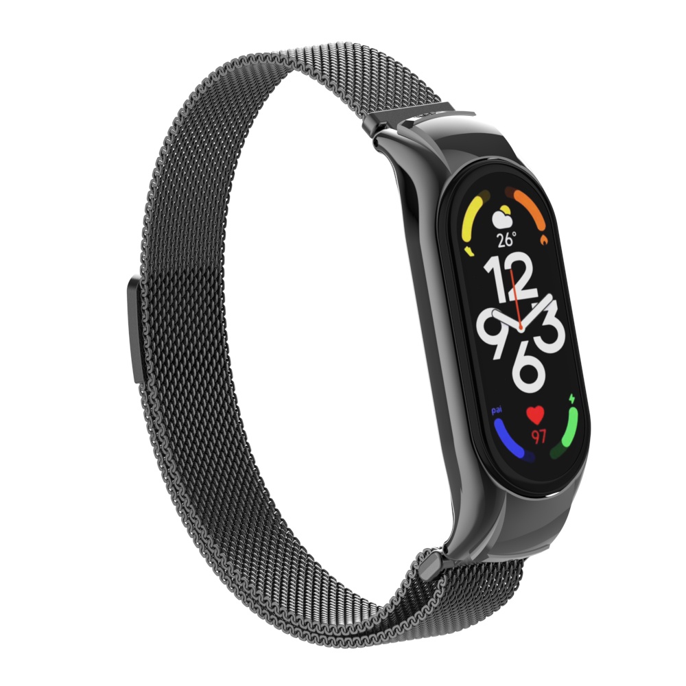 Dây Đeo Inox Khóa Nam Châm Cho Đồng Hồ Thông Minh Xiaomi Mi Band 7 Mi Band 6 / 5 / 4 / 3