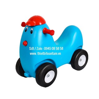 Xe chòi chân 4 bánh nhựa nguyên sinh cao cấp an toàn cho bé
