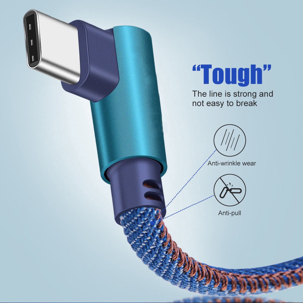 Dây cáp sạc / truyền dữ liệu góc 90 độ usb type C 3.1 tiện dụng