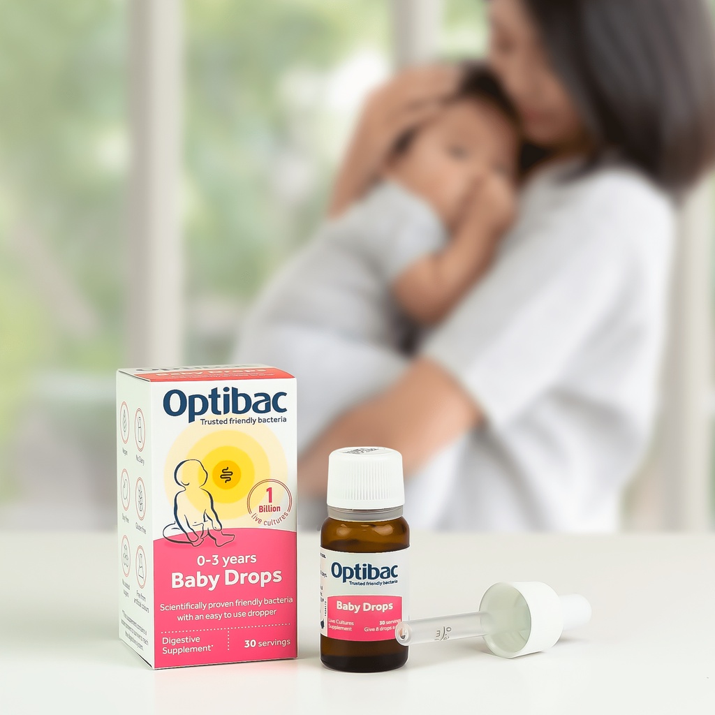 Men vi sinh Optibac Probiotics Baby Drops, bảo vệ đường ruột, tăng đề kháng dạng giọt sử dụng trong 30 ngày 10ml