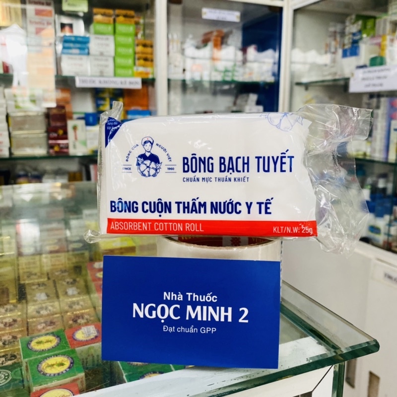 ✅ [Chính Hãng] Bông Bạch Tuyết cắt miếng ( 25g ) Bông Zigzag Thấm nước y tế chuẩn y khoa.