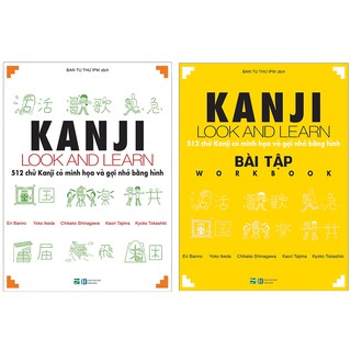 Sách - Combo 2 Cuốn Kanji Look And Learn 512 Chữ Kanji ( SGK + SBT )