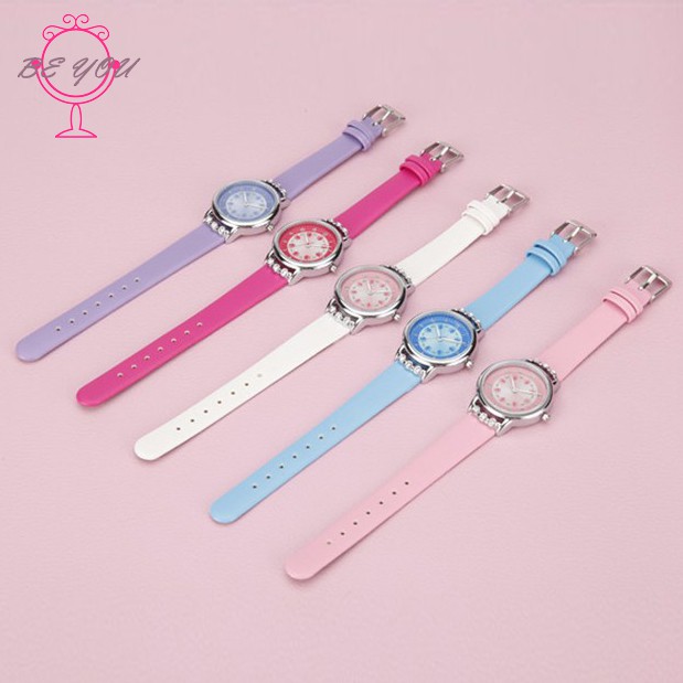 Đồng hồ đính đá kiểu dáng hoạt hình dễ thương cho bé gái | BigBuy360 - bigbuy360.vn