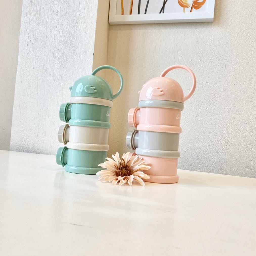 Hộp chia sữa Emma Kids 3 tầng, bình chia đồ ăn cao cấp