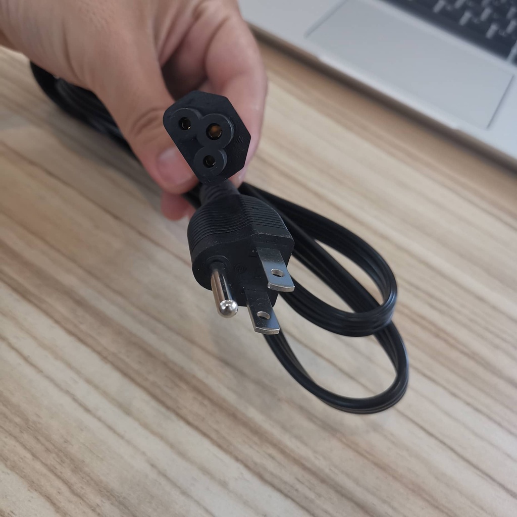 Dây sạc Laptop 3 dây dẹp 1m5, bền bỉ dùng cho tất cả các dòng Laptop