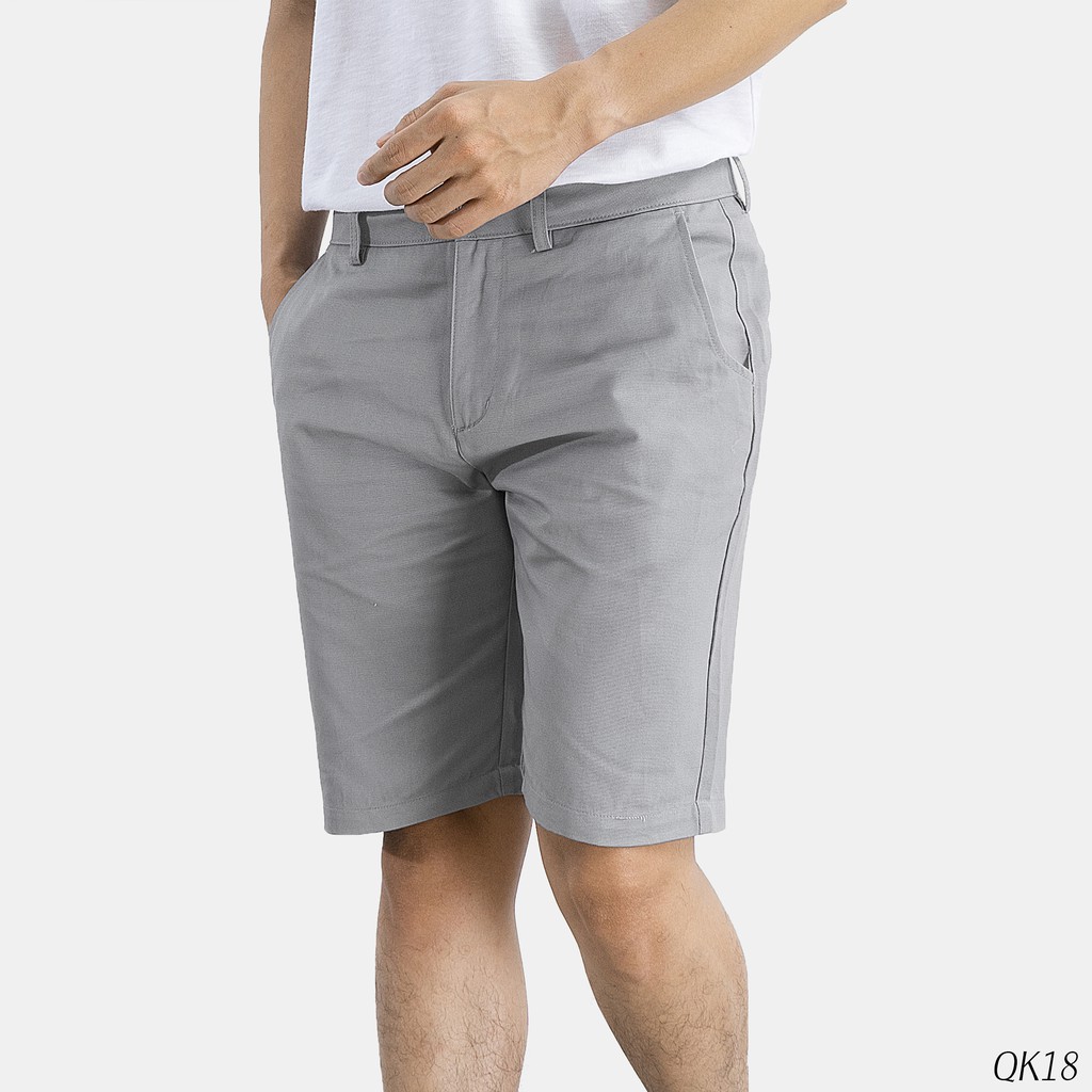 Quần Short Kaki Nam AVIANO, Quần Lửng Nam Cúc Cài 6 Màu Basic