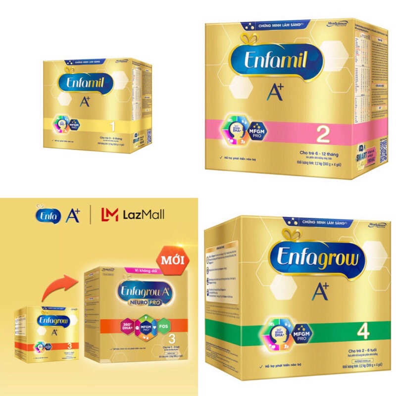 Sữa bột Enfamil A+ 1234 2.2kg