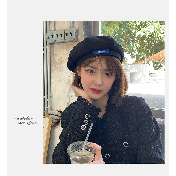 Mũ beret Thời Trang Hàn Quốc Phong Cách retro Cho Nữ