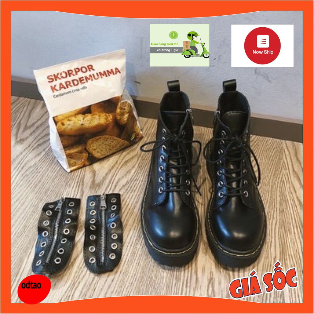 Giày BOOTS KHOÁ KÉO CAO CỔ ĐI HAI KIỂU ulzzang kèm ảnh thật hình cuối | BigBuy360 - bigbuy360.vn