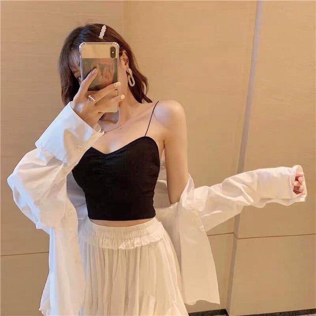 (Loại Tốt) Áo Bra Croptop Sexy Nhiều Kiểu Thắt LIKANO BRA02