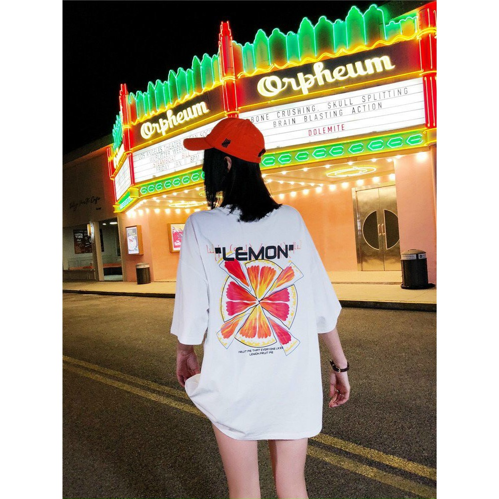 Áo Phông Tay Lỡ Dáng Rộng Unisex Hình Lemon, Phong Cách Trẻ Trung Cá Tính, Chất Thun Thoáng Mát, Hàng Shop | BigBuy360 - bigbuy360.vn