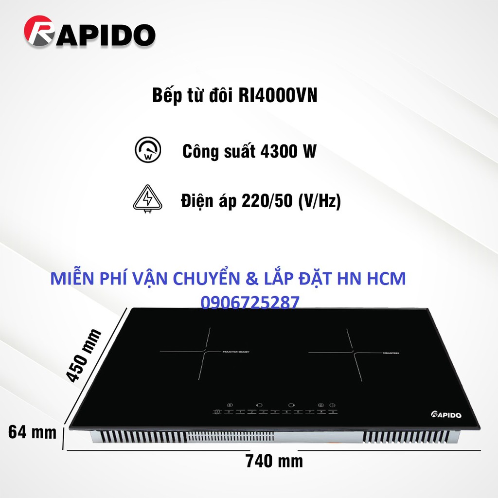 Bếp Từ Rapido RI4000VN